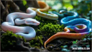 multi-colored and unusual snakes