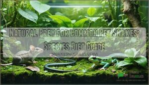 natural prey for common pet snakes