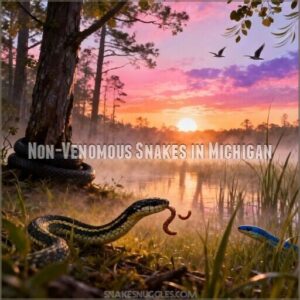 non-venomous snakes in michigan