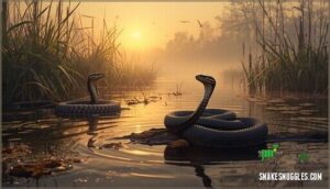 northern and western cottonmouths