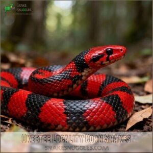 okeetee locality corn snakes