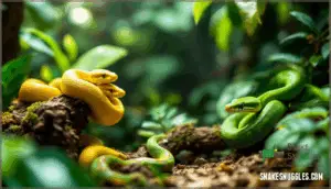origins of green tree python morphs