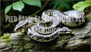 pied ball, pastel, and black axanthics
