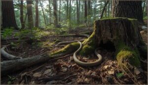 pine and oak forests