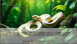 popularity of albino ball pythons