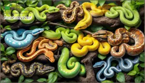 popularity of green tree python morphs