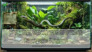 potential challenges of owning children's pythons