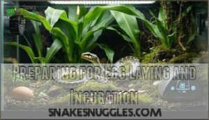 preparing for egg laying and incubation