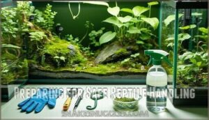 preparing for safe reptile handling