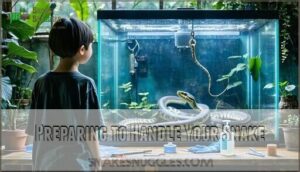 preparing to handle your snake