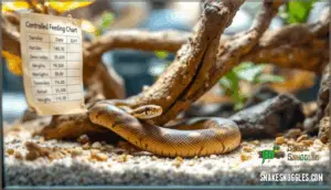 preventing overfeeding in snakes