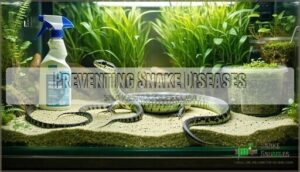 preventing snake diseases