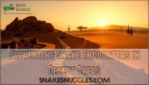preventing snake encounters in desert areas