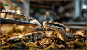 prey presentation and feeding techniques