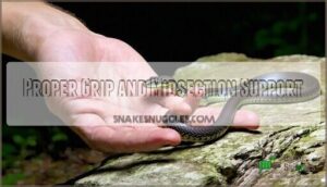 proper grip and midsection support