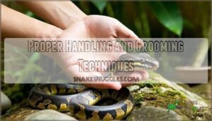 proper handling and grooming techniques