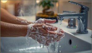 proper soap and water use