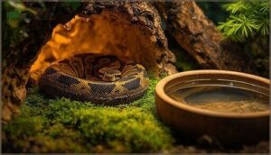 providing humid hides and soaking opportunities