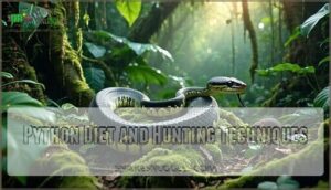 python diet and hunting techniques