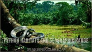 python habitats and geographic range
