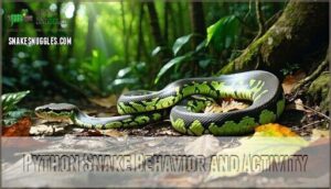 python snake behavior and activity