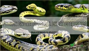 python snake physical characteristics