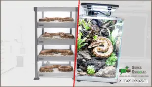 rack systems vs. glass terrariums