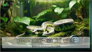 recognizing snake illness