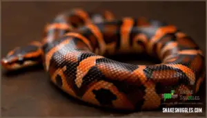 reddish bands toward the tail