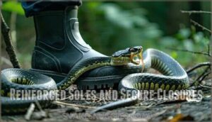 reinforced soles and secure closures