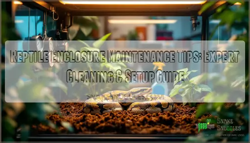 Illustration of Proper Snake Enclosure Maintenance