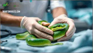 reptile veterinary visit and treatment