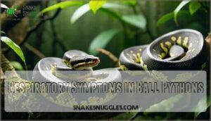 respiratory symptoms in ball pythons
