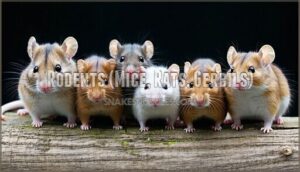 rodents (mice, rats, gerbils)