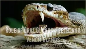 role of oral glands, teeth, and venom glands role of oral glands, teeth, and venom glands