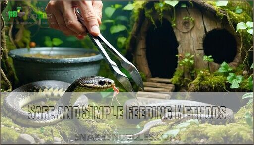 Illustration of Feeding Methods For Snakes