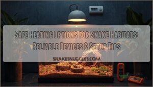 safe heating options for snake habitats
