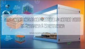 safe snake enclosure materials
