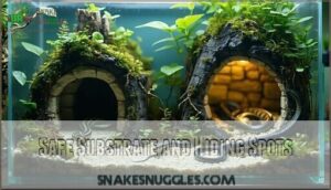 safe substrate and hiding spots