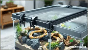 secure lids and escape prevention