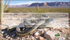 separating baby snakes from parents
