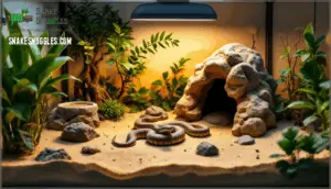 setting up substrate and décor