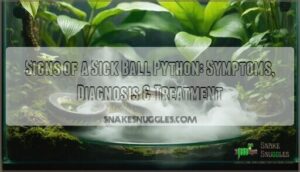 signs of a sick ball python