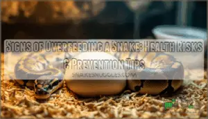 signs of overfeeding a snake