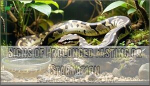 signs of prolonged fasting or starvation