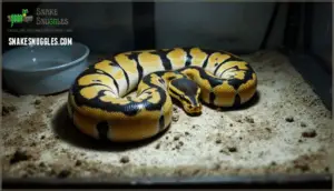 signs your ball python is brumating