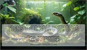 signs your ball python is constipated