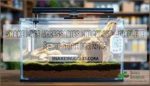 snake cage accessories checklist