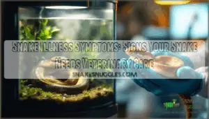 snake illness symptoms