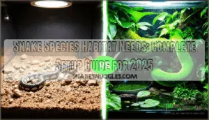 snake species habitat needs